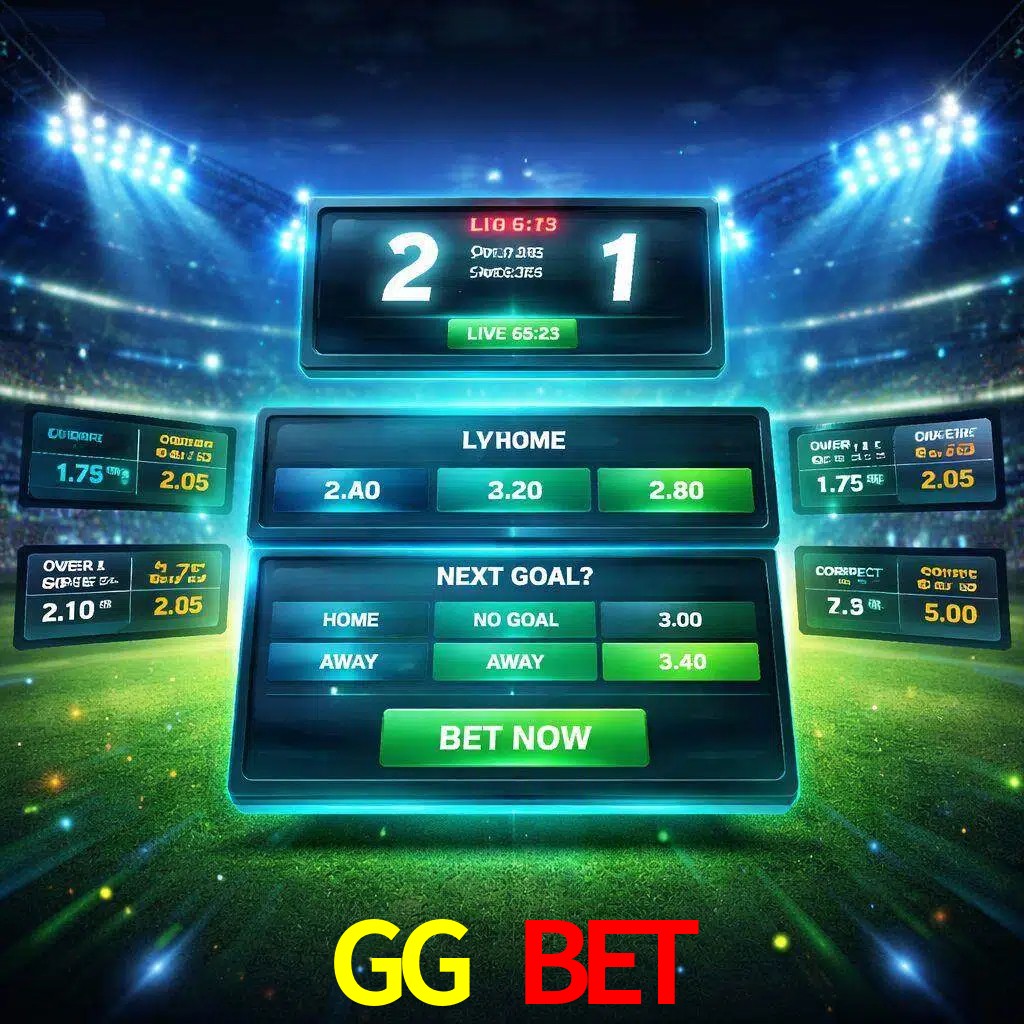 Vista de apuestas en vivo GG BET durante un partido en curso