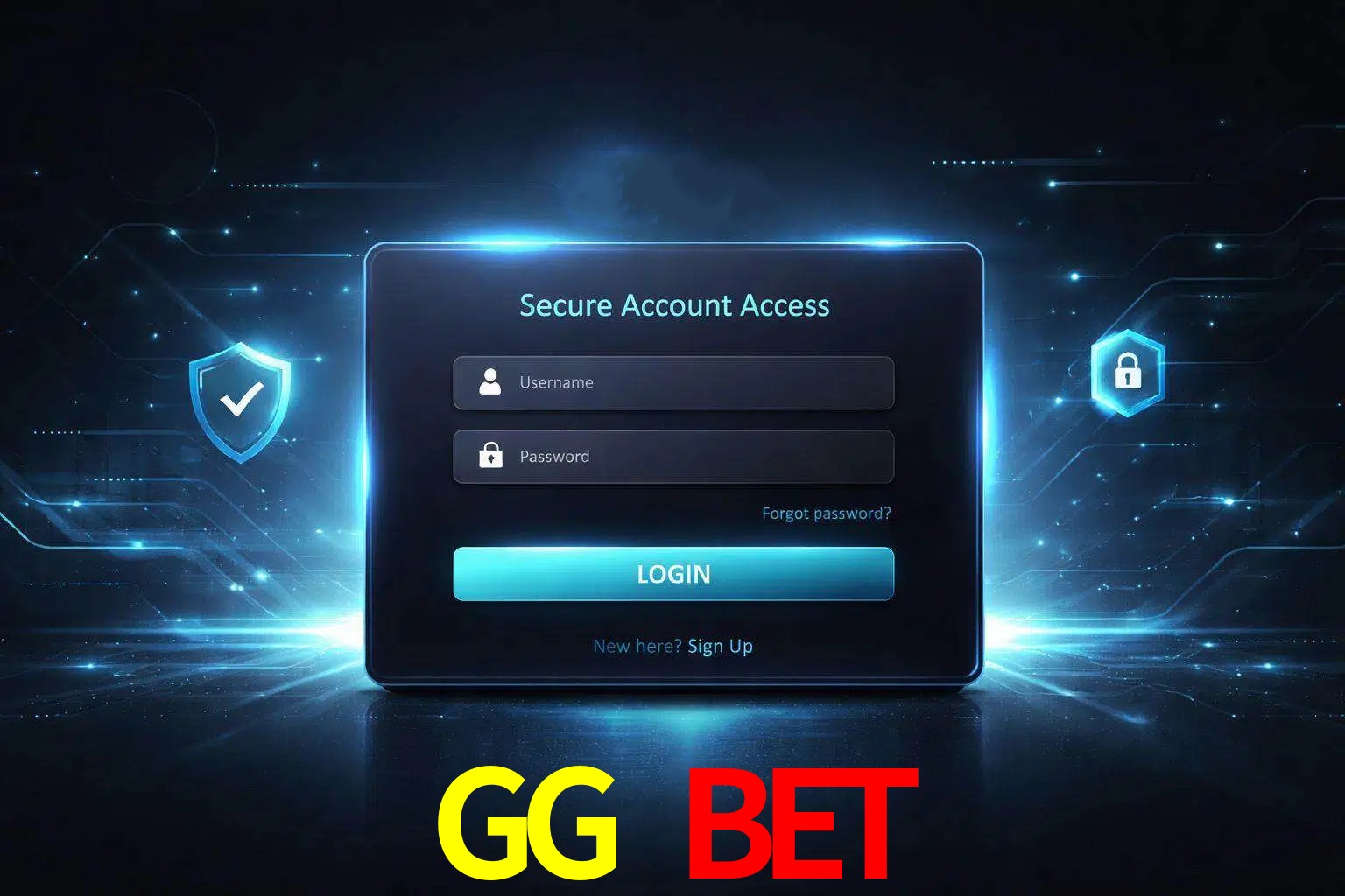 Pantalla de inicio de sesión de cuenta GG BET para usuarios en México