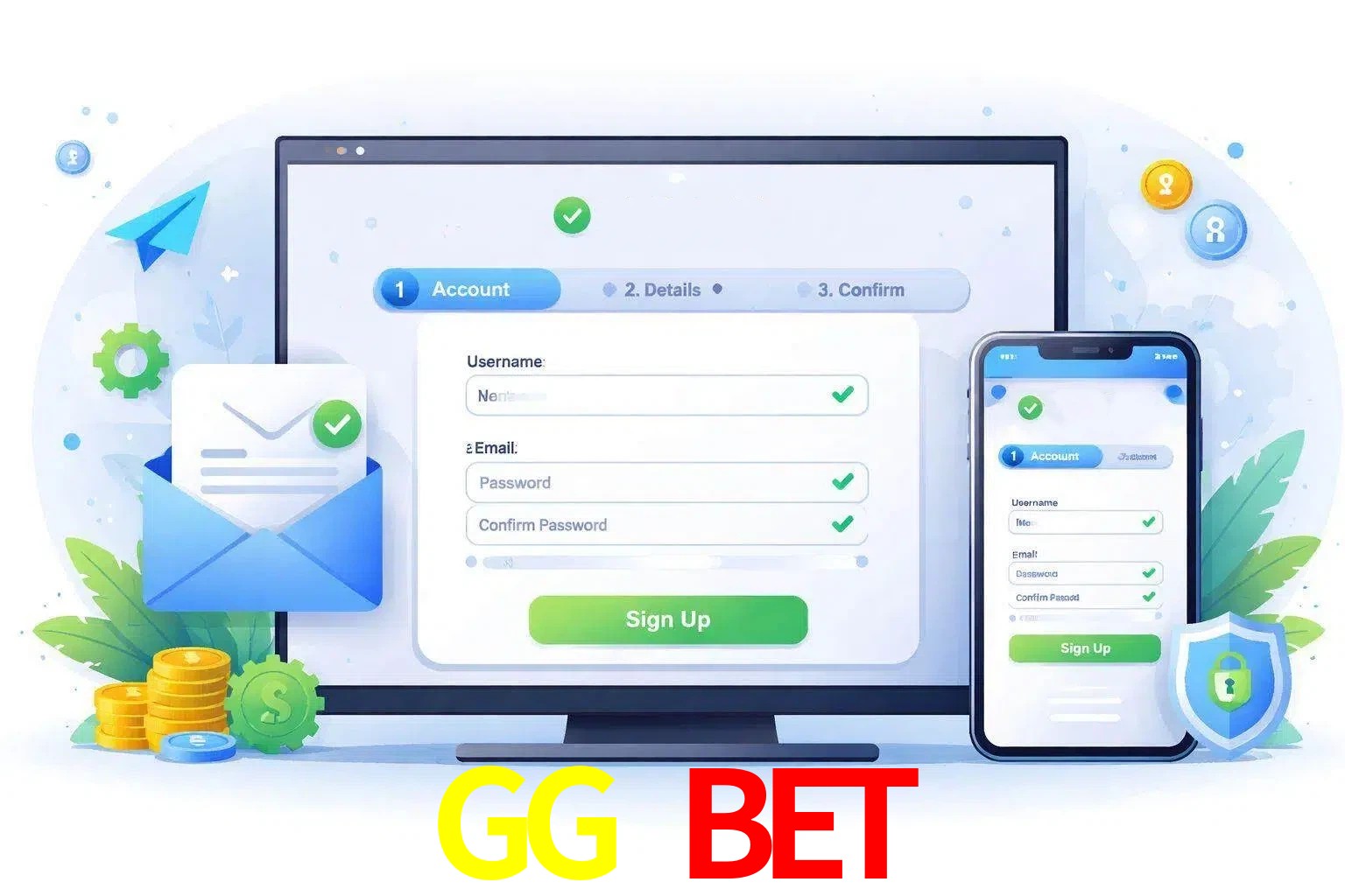 Registro de nuevo usuario y configuración de cuenta GG BET