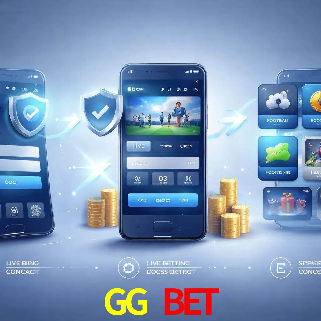 Pasos de acceso a la app GG BET en pantalla de teléfono móvil
